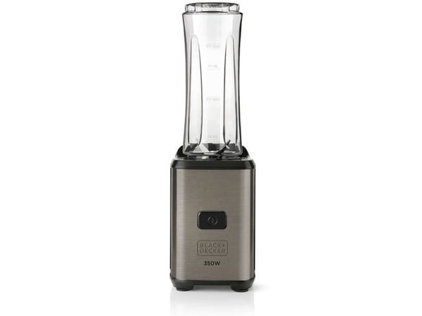 Black & Decker BXJBA350E, Elektrisk visp, Grå, Gjennomsiktig, Miksing, 0,6 l, Knapper, Plastikk