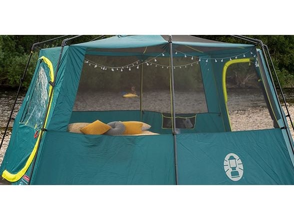 Coleman Octagon, Camping, Hard ramme, 8 person(er), 15,7 m², 20,6 kg, Grønn, Gul