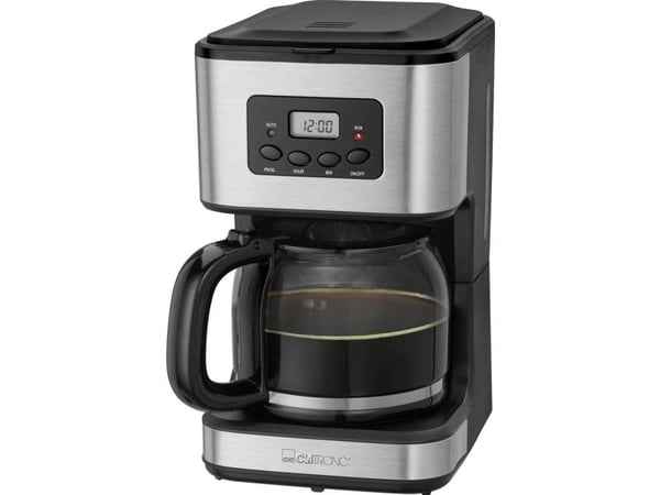 Clatronic ES 3643 - Kaffemaskin med mjölkskummare - 15 bar - rostfritt stål