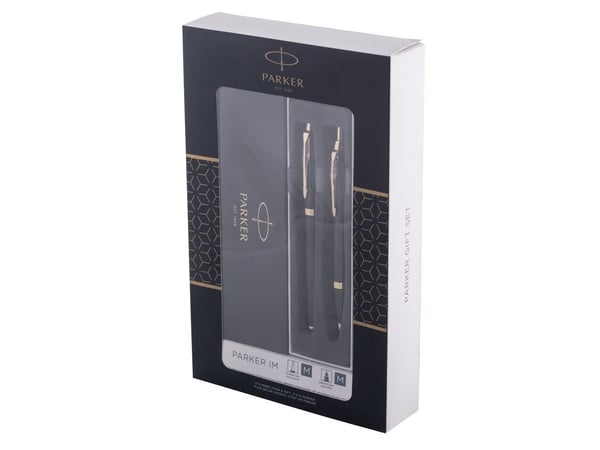 Parker Duo Set IM GT kuulakärkikynä + täytekynä musta/kultainen