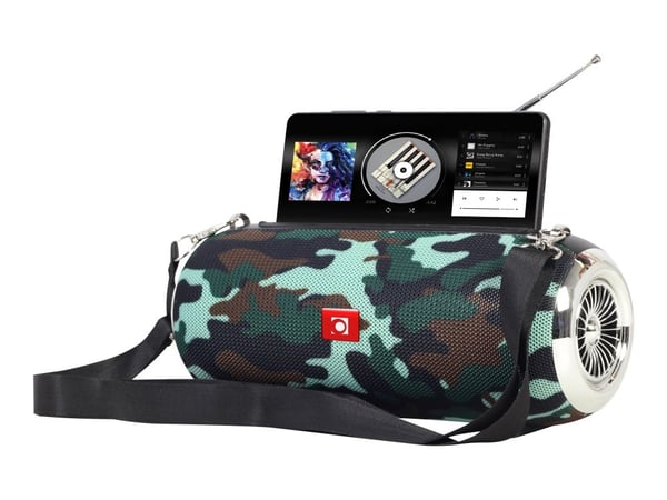 Gembird SPK-BT-17-CM - Høyttaler - for bærbar bruk - trådløs - Bluetooth 5.1 - 10 watt - camo