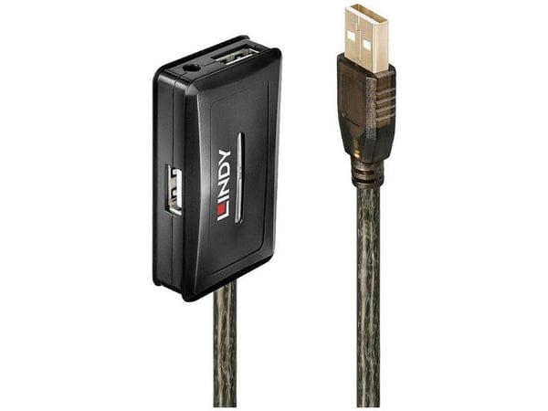 Lindy 42635, USB 2.0, USB 2.0, 480 Mbit/s, Grå, 28/24, 10 m
