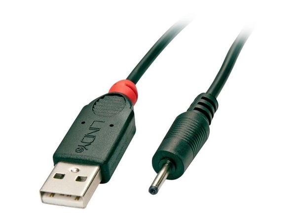 Lindy 70265, 1,5 m, USB A, EIAJ-01 (2.5 mm, 0.7 mm), 5 V