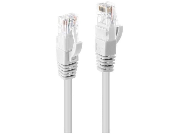 Lindy 48093, 2 m, Cat6, U/UTP (UTP), RJ-45, RJ-45, Hvit