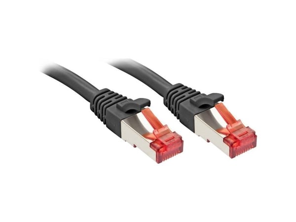 Lindy 47784, 15 m, Cat6, S/FTP (S-STP), RJ-45, RJ-45, Musta