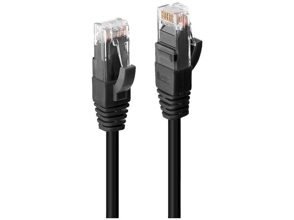 Lindy 45430, 0,3 m, Cat6, U/UTP (UTP), RJ-45, RJ-45, Svart