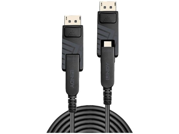 Lindy 38483, 40 m, Mini DisplayPort, Mini DisplayPort, Hankjønn, Hankjønn, 7680 x 4320 piksler