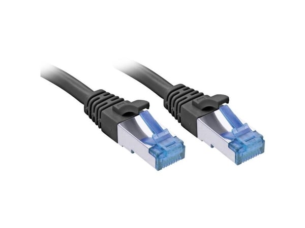 Lindy 47415, 3 m, Cat6a, S/FTP (S-STP), RJ-45, RJ-45, Svart