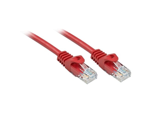 Lindy 48187, 10 m, Cat6, U/UTP (UTP), RJ-45, RJ-45, Rød