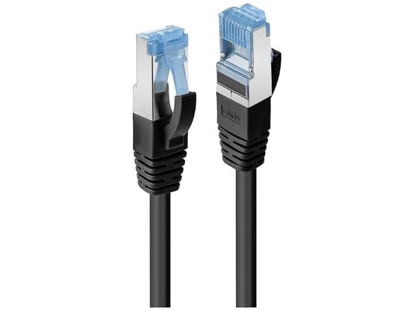 Lindy 47177, 1 m, Cat6a, S/FTP (S-STP), RJ-45, RJ-45, Svart