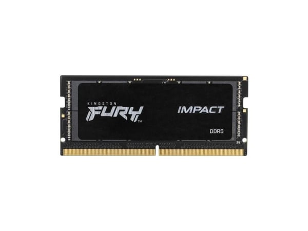 Kingston FURY Impact - DDR5 - sett - 64 GB: 2 x 32 GB - SO DIMM 262-pin - 4800 MHz / PC5-38400 - CL38 - 1.1 V - ikke-bufret - on-die ECC