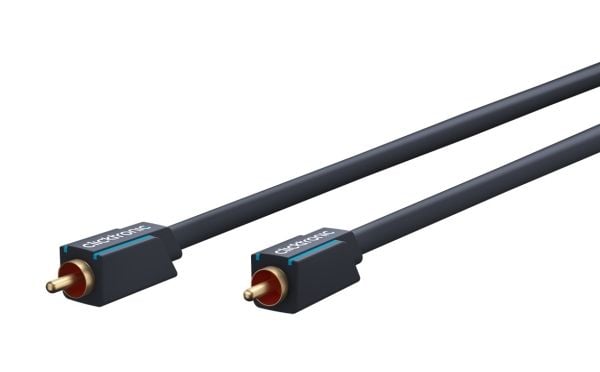 ClickTronic 3m äänikaapeli, RCA, käsiliitin, RCA, käsiliitin, 3 m, sininen