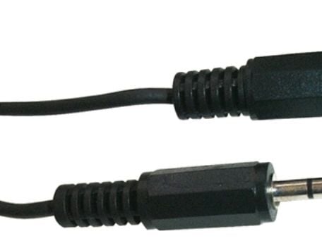 Schwaiger - Hodetelefonsforlengelseskabel - mini-phone stereo 3.5 mm hunn til mini-phone stereo 3.5 mm plugg - 5 m - svart - flat