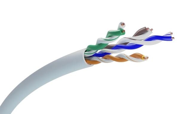 Extralink V2 - Samlet kabel - 5 mm - UTP - CAT 5e - innendørs, solide ledere - grå