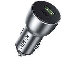 Ugreen CD213 - Bilstrømadapter - 36 watt - 3 A - QC 4.0, PD - 2 utgangskontakter (USB, USB-C)