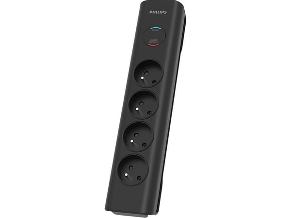 Overspenningsvern SPN7040BA/60 4 AC-uttak, 2m Sort