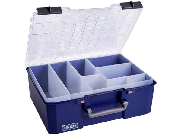 raaco CarryLite 150 5x10-8, Blå, Polykarbonat (PC), Polypropylen (PP), 413 mm, 330 mm, 147 mm, 2,33 kg