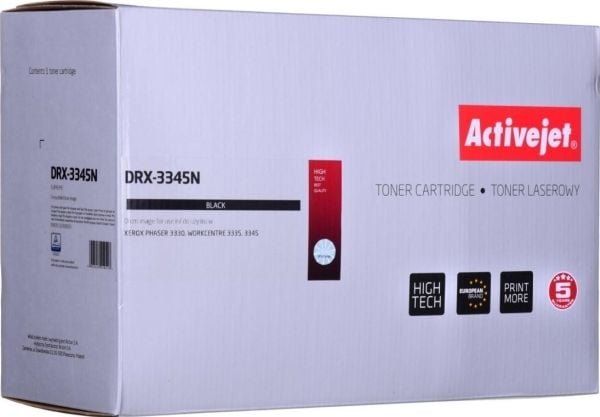 Activejet DRX-3345N, Kompatibel, Xerox, Xerox Phaser: 3330, 3330V_DNI. Xerox WorkCentre: 3335, 3335V_DNI, 3345, 3345V_DNI., 1 stykker, 30000 sider,...
