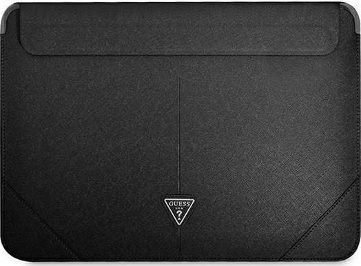 Guess Saffiano Triangle Logo-omslag for 14" laptop - svart