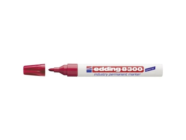 edding 8300 industry - Marker - pysyvä - punainen - 1,5-3 mm