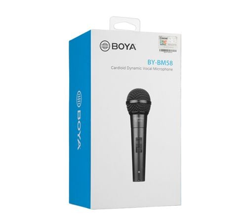 BOYA BY-BM58, Scene/opptreden, -65 dB, 50 - 15000 Hz, Kardioide, Dynamisk, Koblet med ledninger (ikke trådløs)