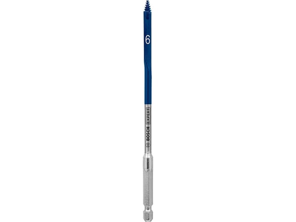 Bosch Expert - Bor - for tre, kartong, bløtt tre, sponplater - spadedel - 6 mm - heksagonal - lengde: 152 mm