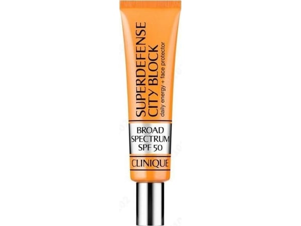 Clinique Superdefense City Block Broad Spectrum SPF50 Daily Energy + Face Protector Beskyttende ansiktskrem med høy solbeskyttelsesfaktor 40ml