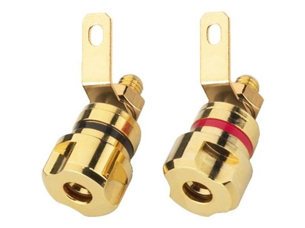 Monacor BP-405G, speaker terminals, Kulta, Kulta