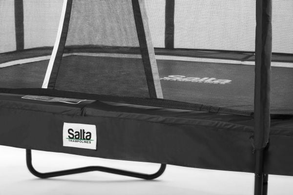 Salta Premium Black Edition, Trampoliini maanpinnan yläpuolella, Suorakulmainen, 150 kg, 5 vuosi/vuosia, Turvaverkko, Musta