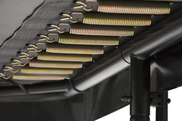 Salta Premium Black Edition, Trampoliini maanpinnan yläpuolella, Suorakulmainen, 150 kg, 5 vuosi/vuosia, Turvaverkko, Musta
