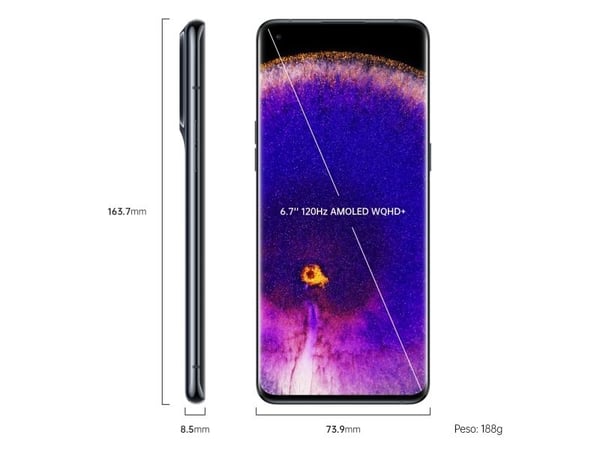 [OUTLET] - OPPO Find X5 Pro , 17 cm (6.7"), 12 GB, 256 GB, 50 MP, Android 12, Svart