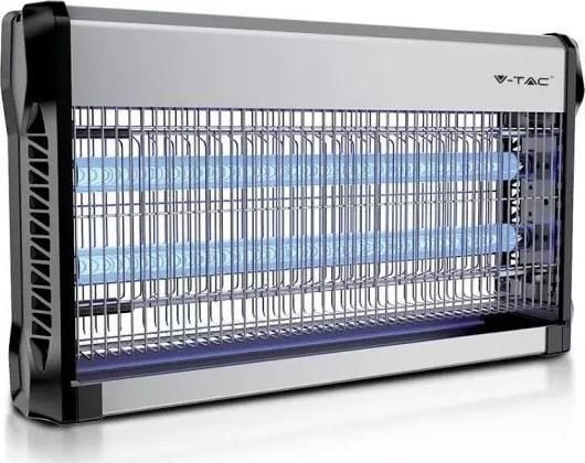 V-TAC VT-3230 11181 UV-hyönteisten tappaja Hyönteisten tappaja 30 W (Ø x K) 502 mm x 93,5 mm Alumiini, musta 1 kpl