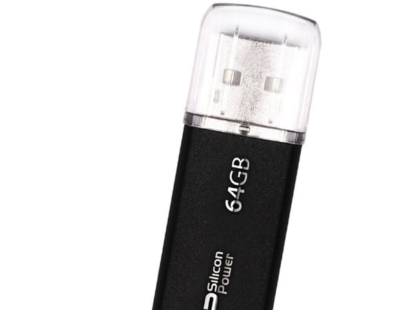 SILICON POWER Ultima II I-Series - USB-flashstasjon - 64 GB - USB 2.0 - svart