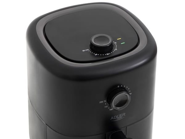 Adler AD 6310, Varmluftsfrityr, 3 l, 80 °C, 200 °C, Single/enkelt, Sort