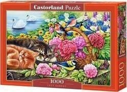 Puslespill 1000 brikker Katter i blomster Lazy Sunday