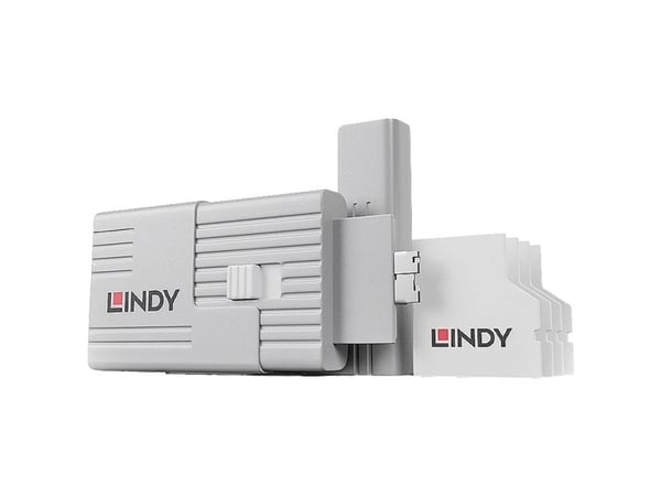 Lindy 40478, Portblokkering + nøkkel, SD card, Hvit, Akrylonitril-butadien-styren (ABS), 10 g
