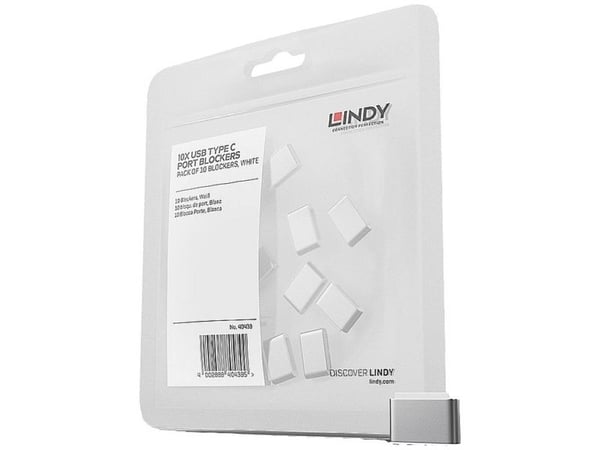 Lindy 40439, USB Type-C, Valkoinen, 10 kpl, 10 g