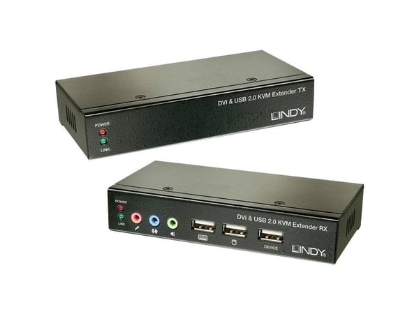 Lindy 39377, 1600 x 1200 piksler, Ethernet/bredbåndsforbindelse, Svart