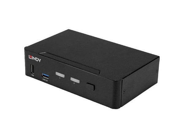 Lindy 39312, 7680 x 4320 piksler, 4K Ultra HD, Svart