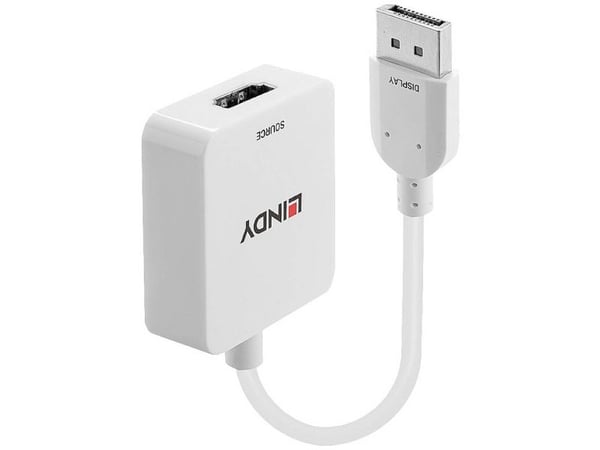 Lindy 38303, 0,095 m, HDMI-tyyppi A (vakio), DisplayPort, Naaras, Uros, Suora