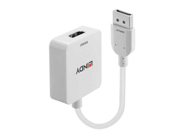 Lindy 38303, 0,095 m, HDMI Type A (Standard), DisplayPort, Hunkjønn, Hankjønn, Rett