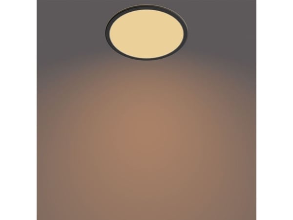 Philips Superslim CL550 - Vegg/taklampe - LED - 15 W - 2700 K - rund - svart