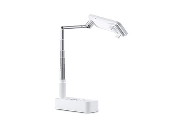 4smarts Selfie Stand LoomiPod Folg, Smarttelefon, Hvit, Alle merker, ABS, Aluminium, Polykarbonat (PC), 360°, 1000 mAh
