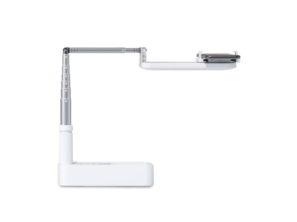 4smarts Selfie Stand LoomiPod Folg, Smarttelefon, Hvit, Alle merker, ABS, Aluminium, Polykarbonat (PC), 360°, 1000 mAh