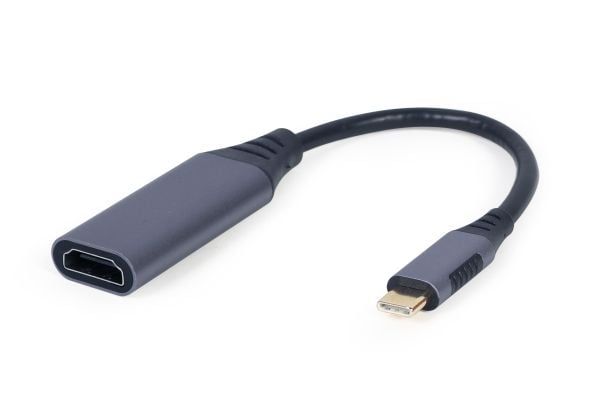 Cablexpert - Video adapter - USB-C hann til HDMI hunn - 15 cm - romgrå - 4K-støtte