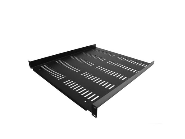 Startech 1U Vented Server Rack Cabinet Shelf, 20in Deep Fixed Cantilever Tray, Rackmount Shelf for 19" AV/Data/Network Equipment Enclosure w/ Cage ...