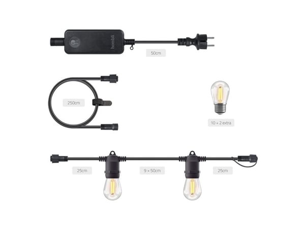 Hombli Smart Outdoor String Light Utendørs lyslenke - 5 meter