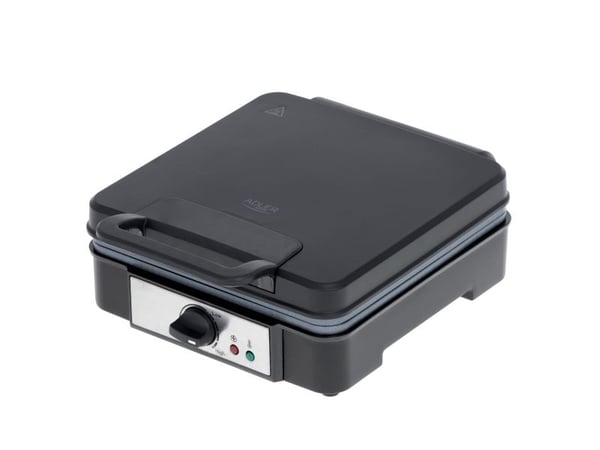 Adler AD 3049, 4 vafler, firkant, Sort, 1800 W, 245 mm, 315 mm