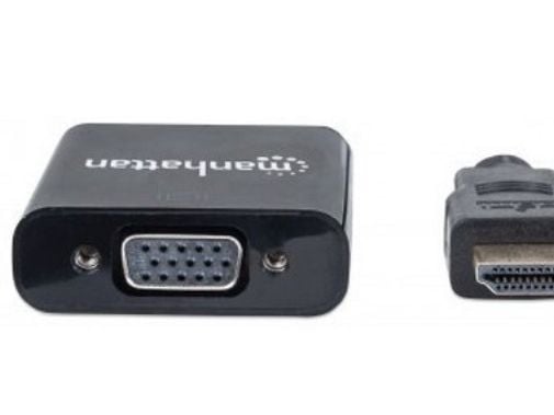 Manhattan 151450, 0,3 m, HDMI + 3.5mm, VGA (D-Sub), Hankjønn, Hunkjønn, Rett