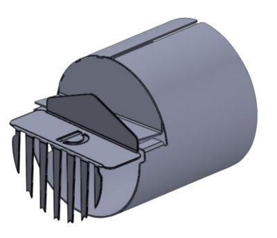 Drehfix lösskydd mot råttor med rör för 110/75/50 mm horisontell k-avlopp